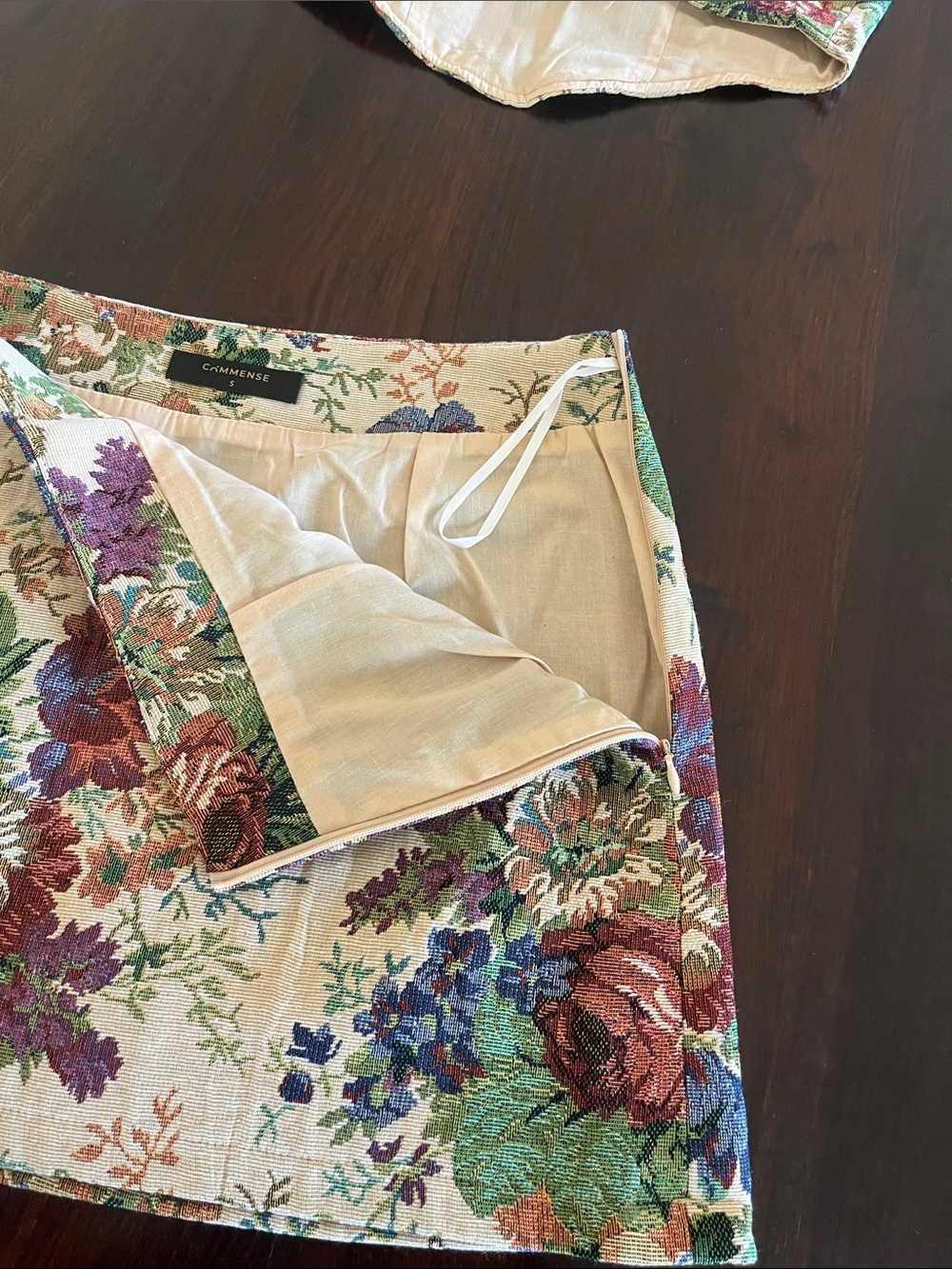 🌸 COMMENSE Floral Tapestry Corset & Mini Skirt Set | Size Small - Picture 11 of 12